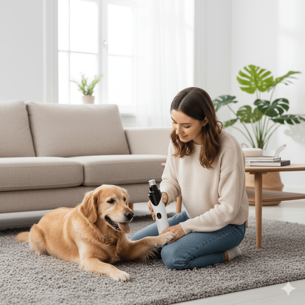 Lisslune | LUCKYNAIL – Quiet Electric Pet Nail Grinder with USB Rechargeable Power