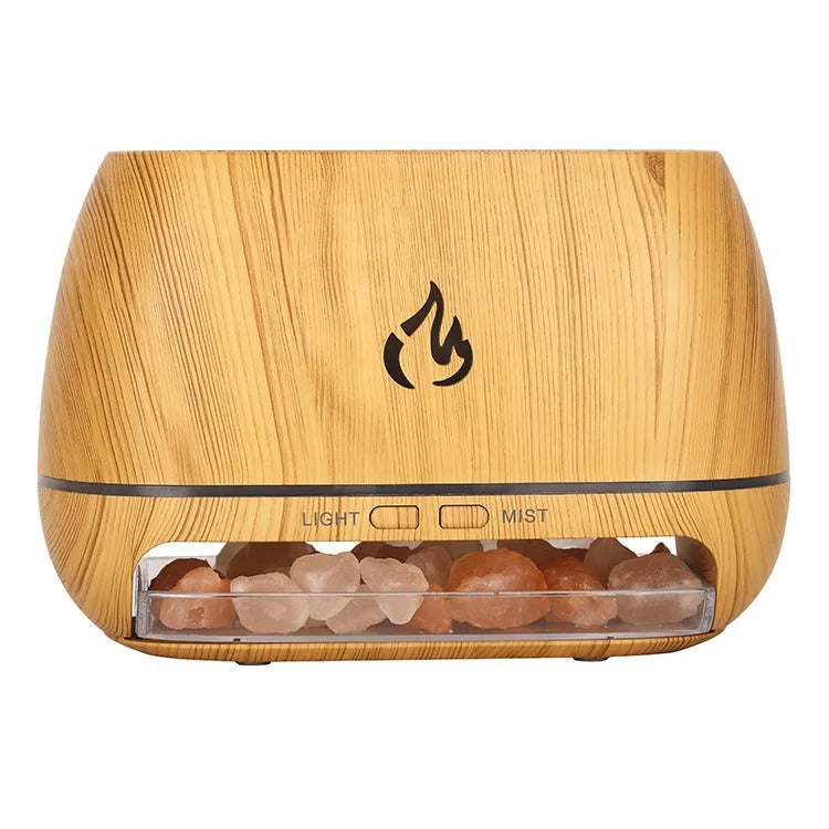 Lisslune | SaltLight Aroma Diffuser – Himalayan Salt Lamp with Fragrance Diffusion and Color Light