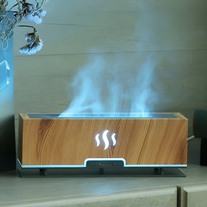 Lisslune | AtmosphereMist 3-in-1 Humidifier with Flame Light and Aroma