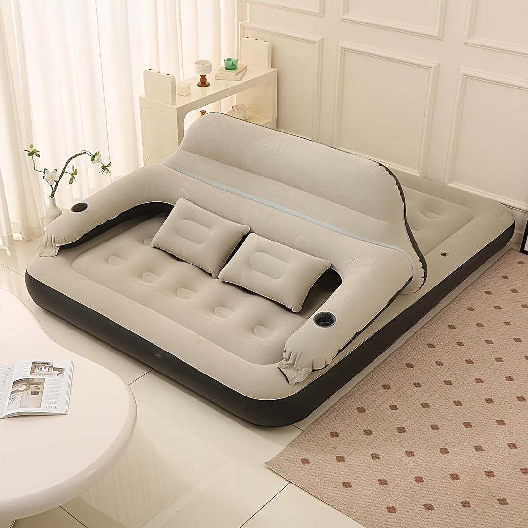 Lisslune | FlexiRust Inflatable Mattress – Luxury Sleep Comfort with Back Support and Integrated Pump