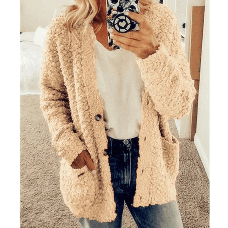 Lisslune | Soft Cardigan Warm Women's Sweater Fluffy Design