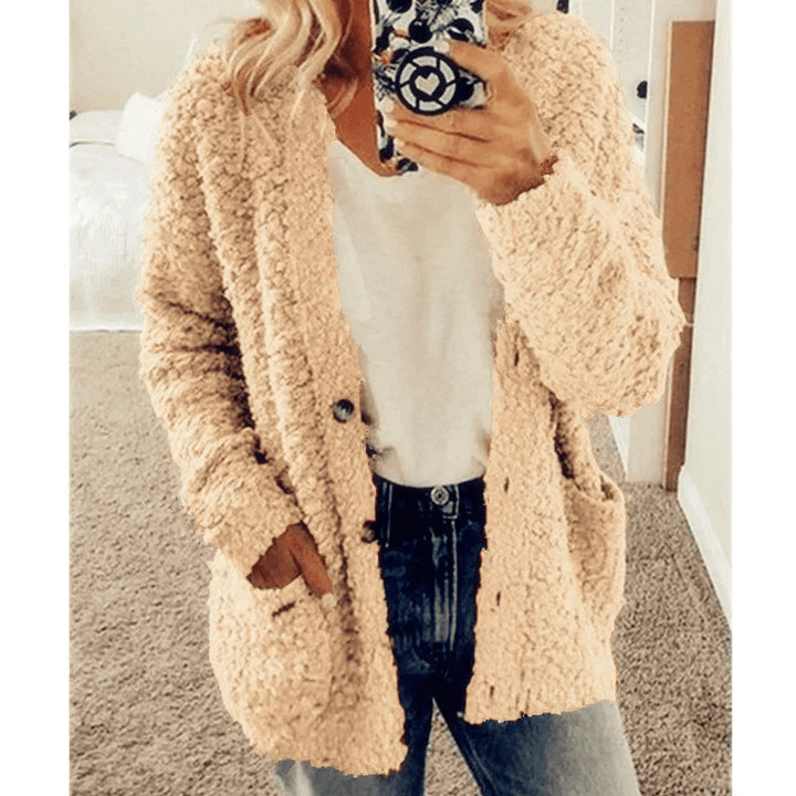 Lisslune | Soft Cardigan Warm Women's Sweater Fluffy Design
