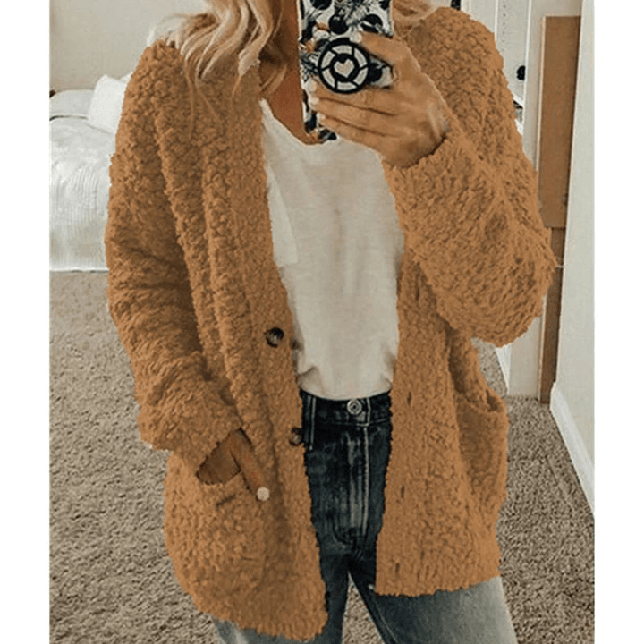 Lisslune | Soft Cardigan Warm Women's Sweater Fluffy Design