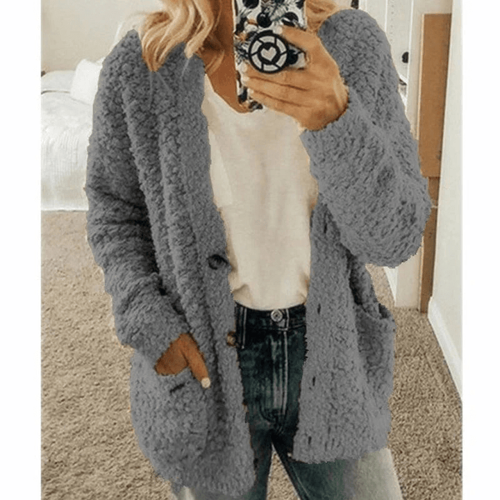 Lisslune | Soft Cardigan Warm Women's Sweater Fluffy Design