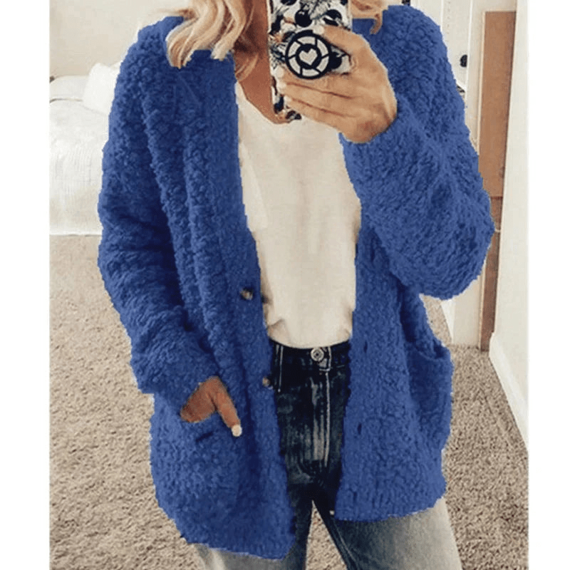Lisslune | Soft Cardigan Warm Women's Sweater Fluffy Design