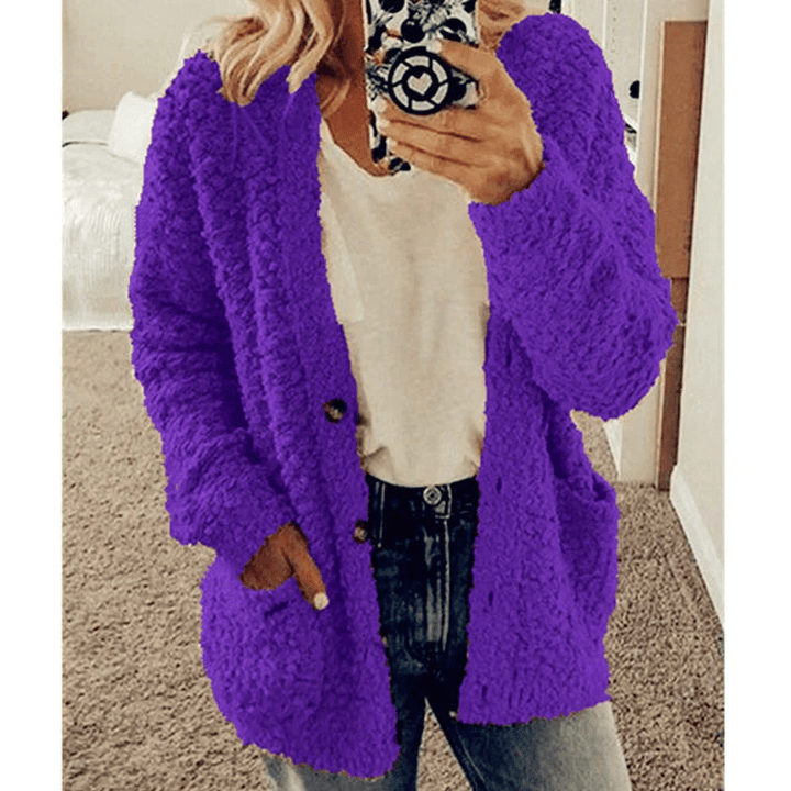 Lisslune | Soft Cardigan Warm Women's Sweater Fluffy Design