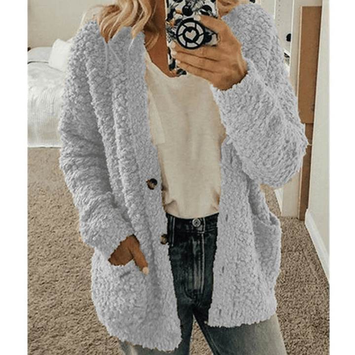 Lisslune | Soft Cardigan Warm Women's Sweater Fluffy Design
