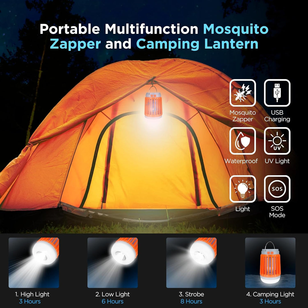Lisslune | 3-in-1 Electric Mosquito & Bug Zapper with UV Light & Fan for Indoor and Outdoor Insect Control