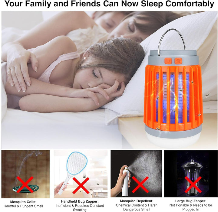 Lisslune | 3-in-1 Electric Mosquito & Bug Zapper with UV Light & Fan for Indoor and Outdoor Insect Control