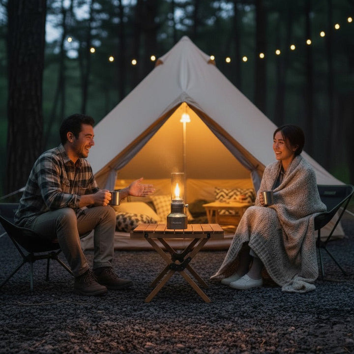 Lisslune | LUMETRA – Adjustable Butane Camping Lamp for Flexible Light Settings