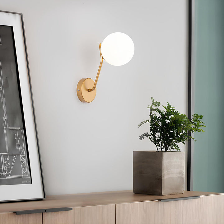 Lisslune | LumiSphere - Modern circular glass wall lamp