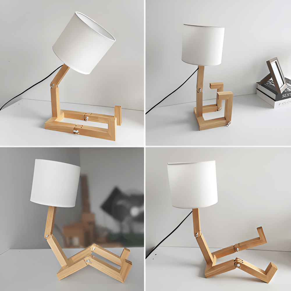 Lisslune | LUMIBOT – Flexible Wooden Lamp for Personalized Lighting
