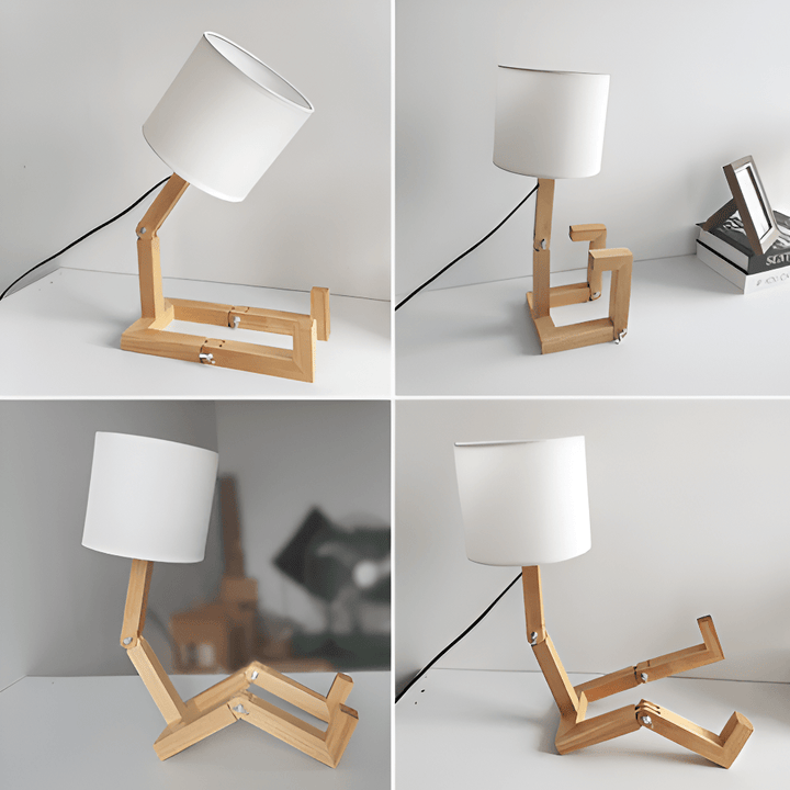Lisslune | LUMIBOT – Flexible Wooden Lamp for Personalized Lighting