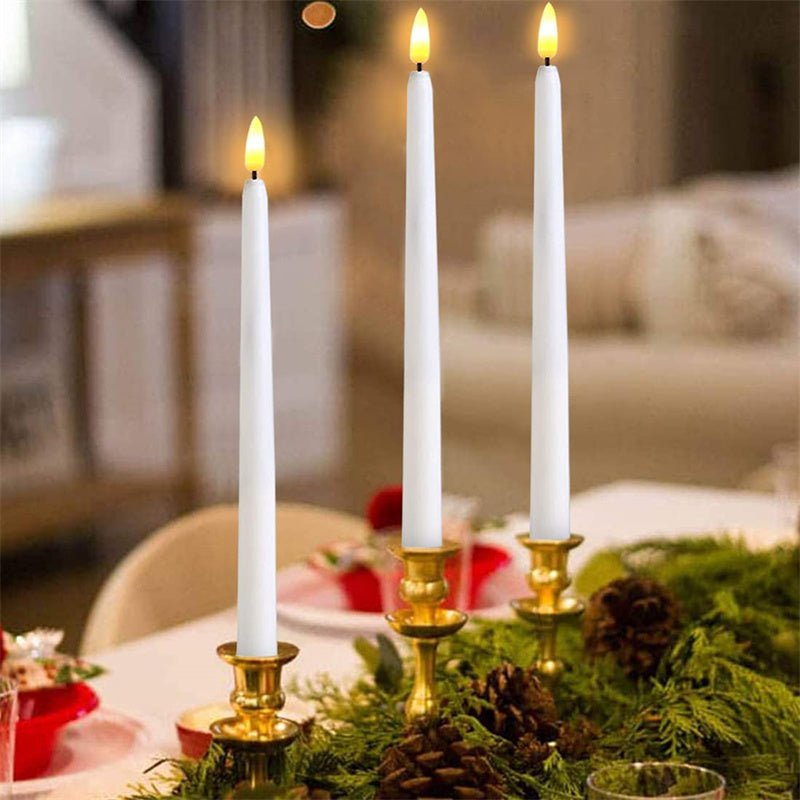 Lisslune | FLAMORA – LED Taper Candles with Remote & Timer