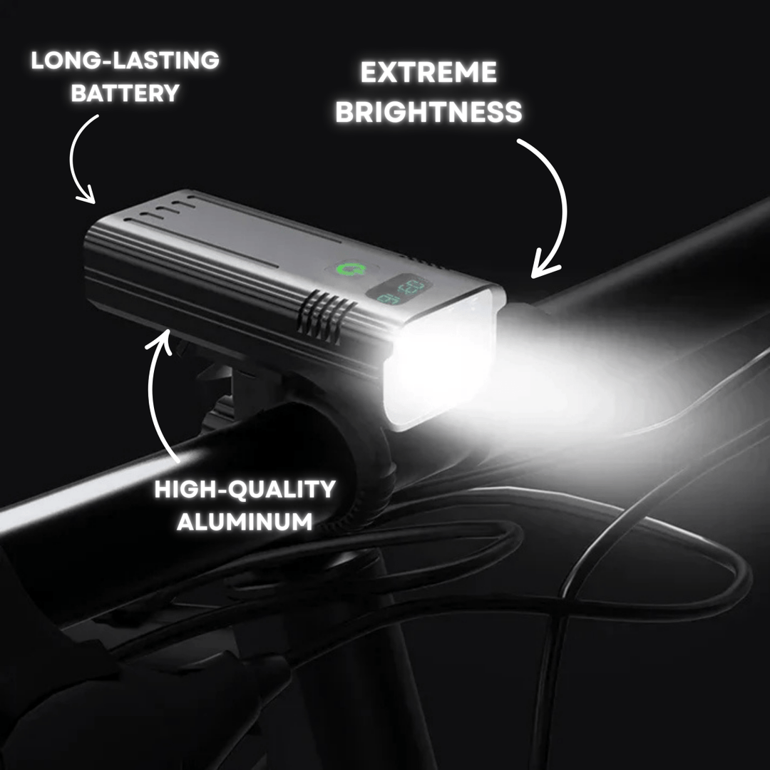 Lisslune | ROADGLOW X – 5000 Lumen Bike Light with 12 LEDs & USB-C Rechargeable Battery