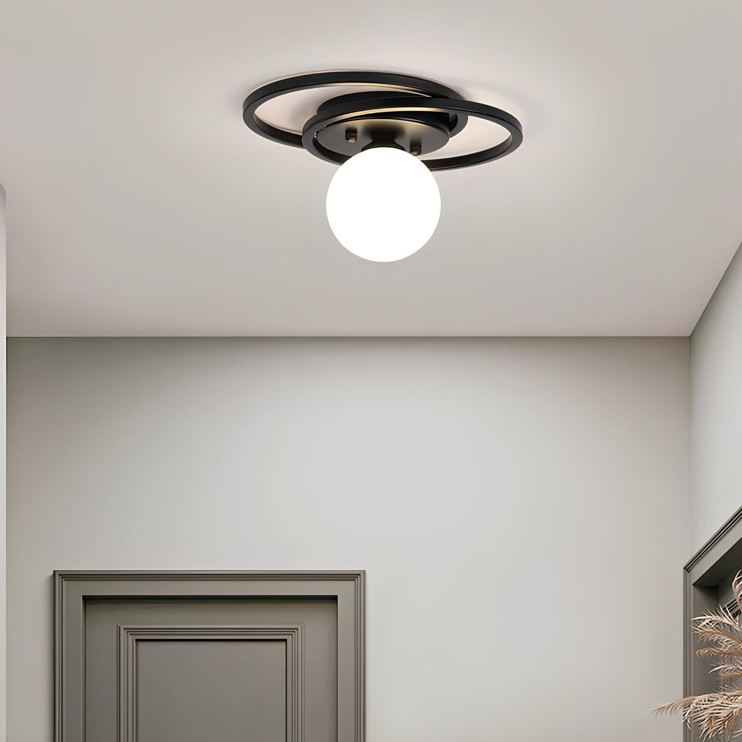 Lisslune | LumiNoble | Timeless ceiling light with golden LED ball design