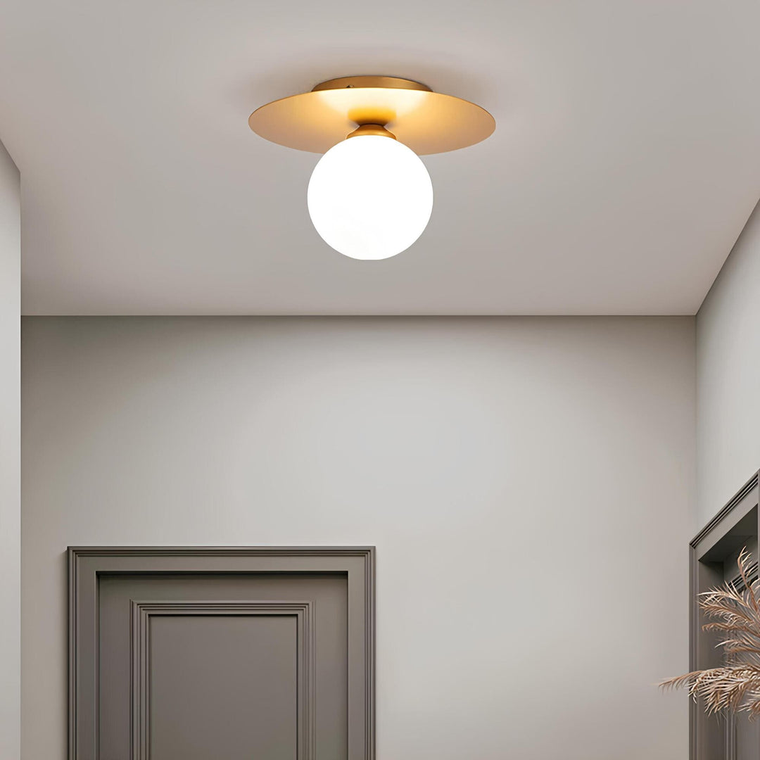Lisslune | LumiNoble | Timeless ceiling light with golden LED ball design