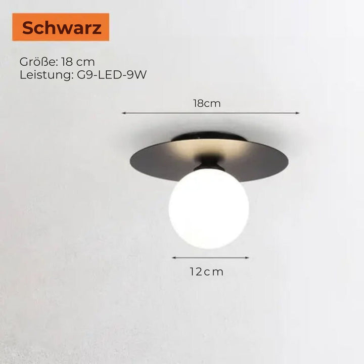 Lisslune | LumiNoble | Timeless ceiling light with golden LED ball design