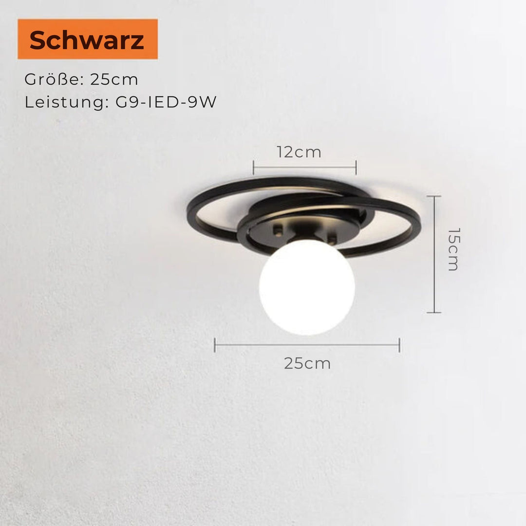 Lisslune | LumiNoble | Timeless ceiling light with golden LED ball design
