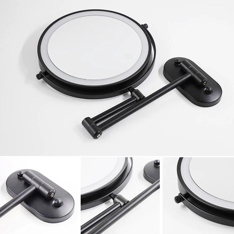 Lisslune | LUMIVIEW – Rechargeable LED Magnifying Mirror with Touch Control