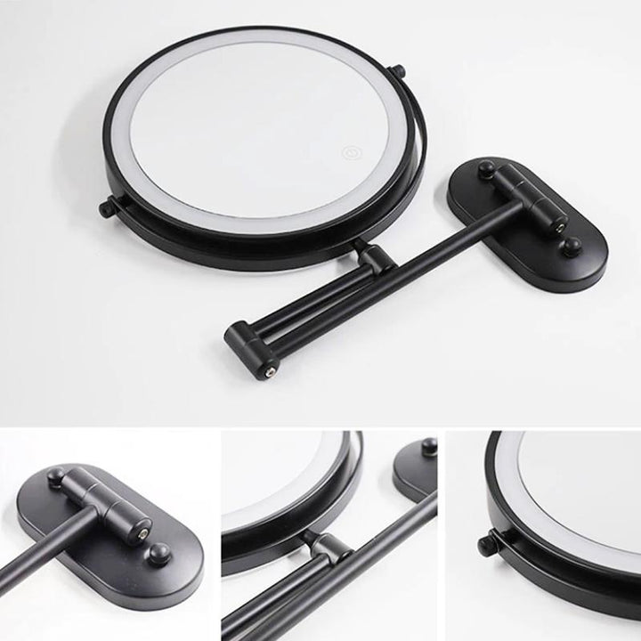 Lisslune | LUMIVIEW – Rechargeable LED Magnifying Mirror with Touch Control