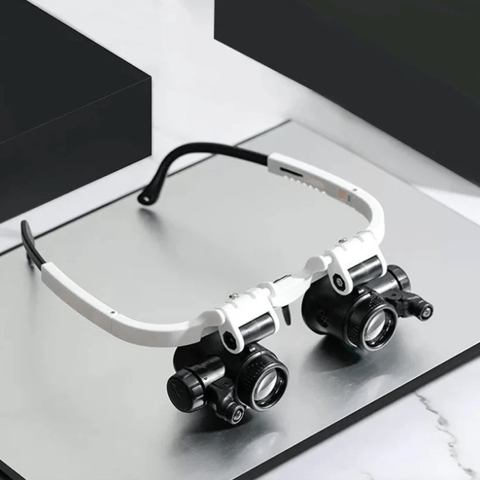 Lisslune | LUMIVISOR – Adjustable LED Magnifying Glasses with 8x–23x Zoom