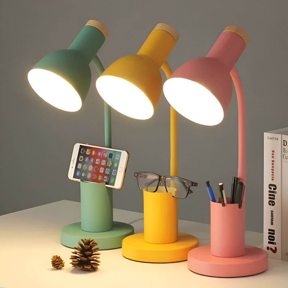 Lisslune | LumoDesk – LED table lamp with pen holder for organization and lighting