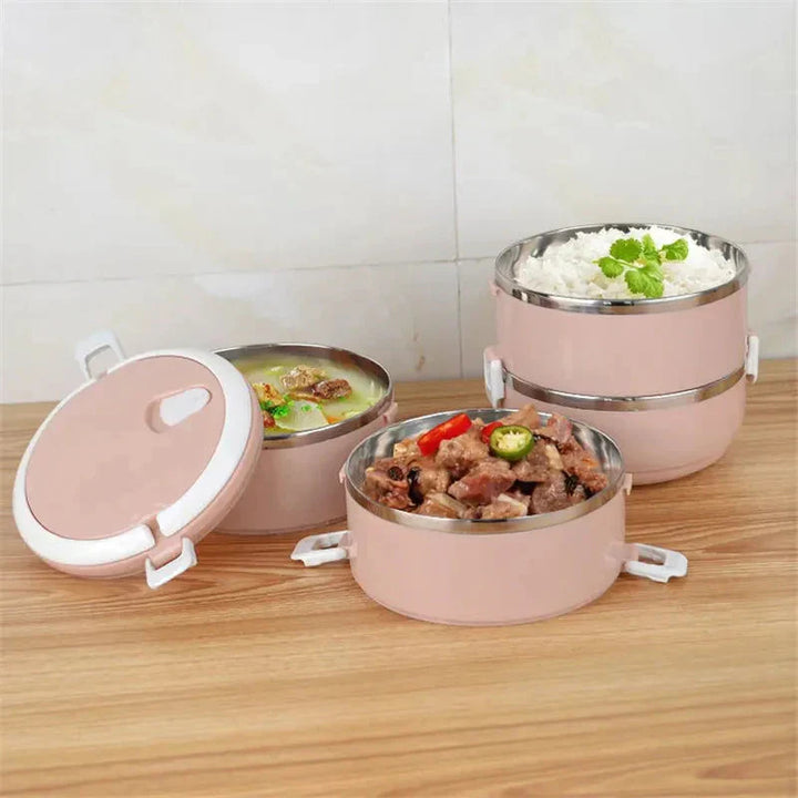 Lisslune | Heat Insulated Lunch Box | Keeps Food Hot for 6 Hours, Leak-Proof & Ideal for Work, School, and Picnics