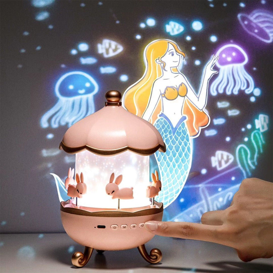 Lisslune | Lunivra – Enchanted Dream Projector with Music & 12 Light Patterns