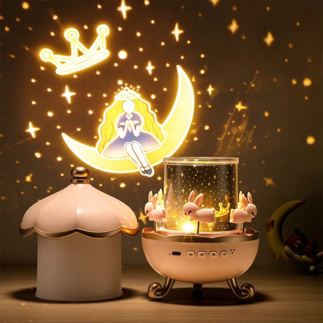 Lisslune | Lunivra – Enchanted Dream Projector with Music & 12 Light Patterns