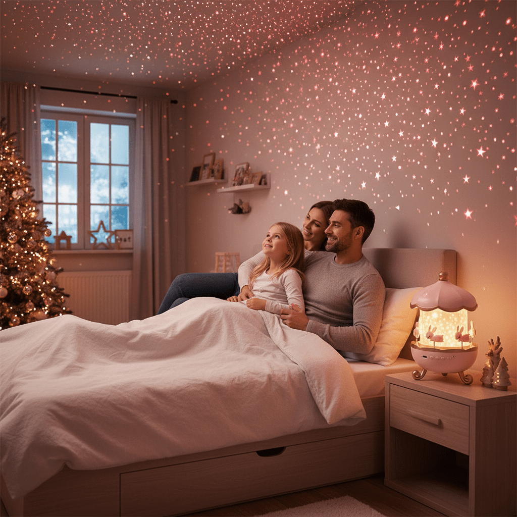 Lisslune | Lunivra – Enchanted Dream Projector with Music & 12 Light Patterns