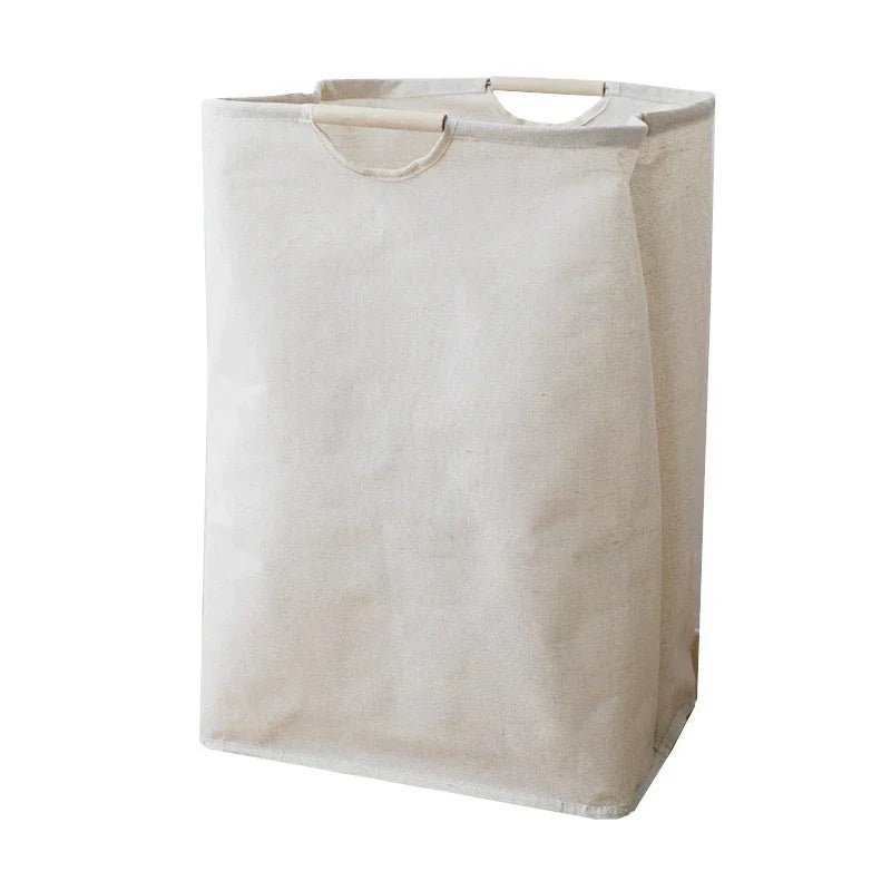 Lisslune | LuxeFold Hamper – Elegant Cotton-Linen Laundry Organizer
