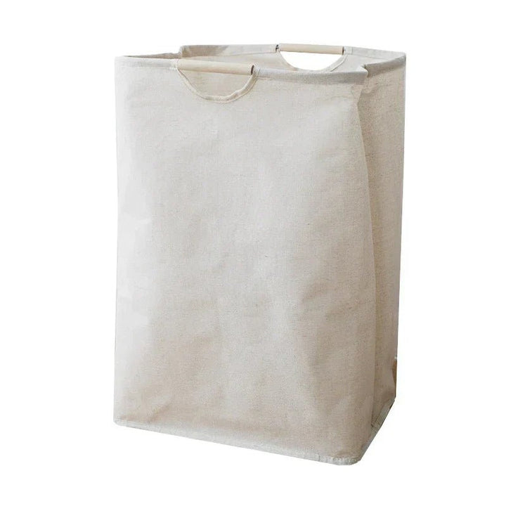 Lisslune | LuxeFold Hamper – Elegant Cotton-Linen Laundry Organizer