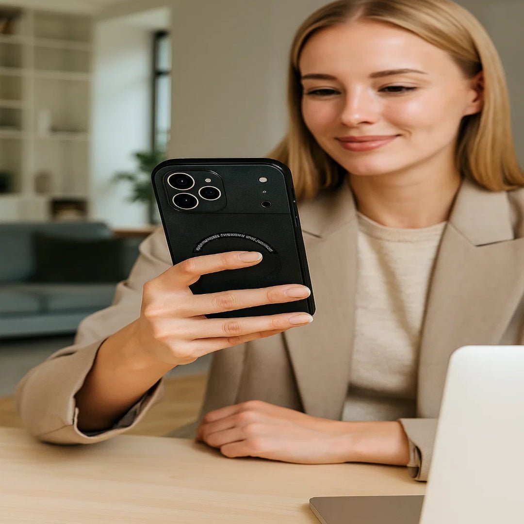 Lisslune | LUXEGUARD – Premium Leather Phone Case with MagSafe for iPhone