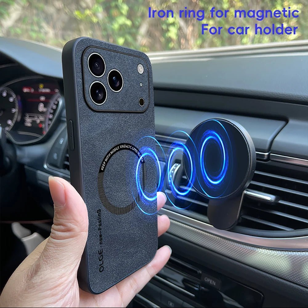 Lisslune | LUXEGUARD – Premium Leather Phone Case with MagSafe for iPhone