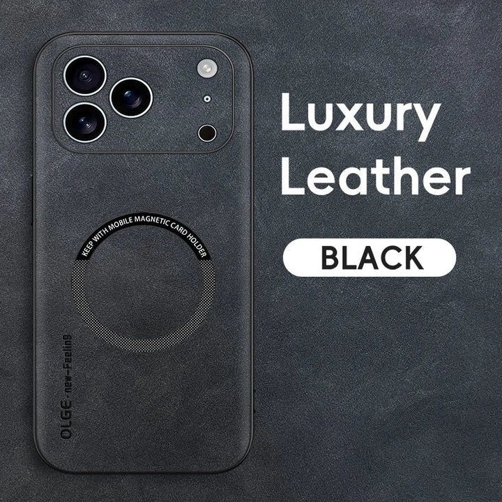 Lisslune | LUXEGUARD – Premium Leather Phone Case with MagSafe for iPhone