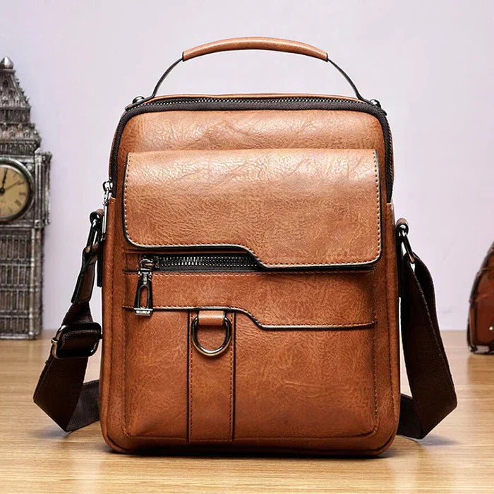 Lisslune | LeatherLux Elegant Leather Shoulder Bag | High-Quality Design | Practical & Stylish for Everyday & Office