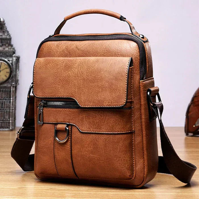 Lisslune | LeatherLux Elegant Leather Shoulder Bag | High-Quality Design | Practical & Stylish for Everyday & Office