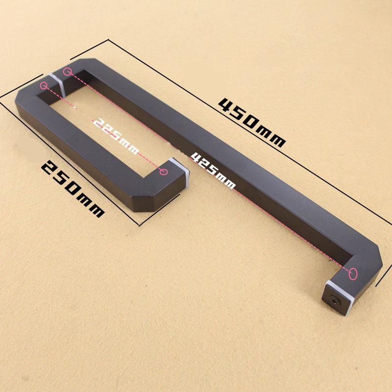 Lisslune | Luxurious matte black bathroom door handle - Enhance your shower area