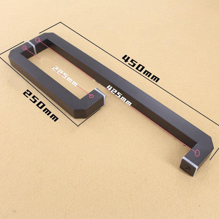 Lisslune | Luxurious matte black bathroom door handle - Enhance your shower area