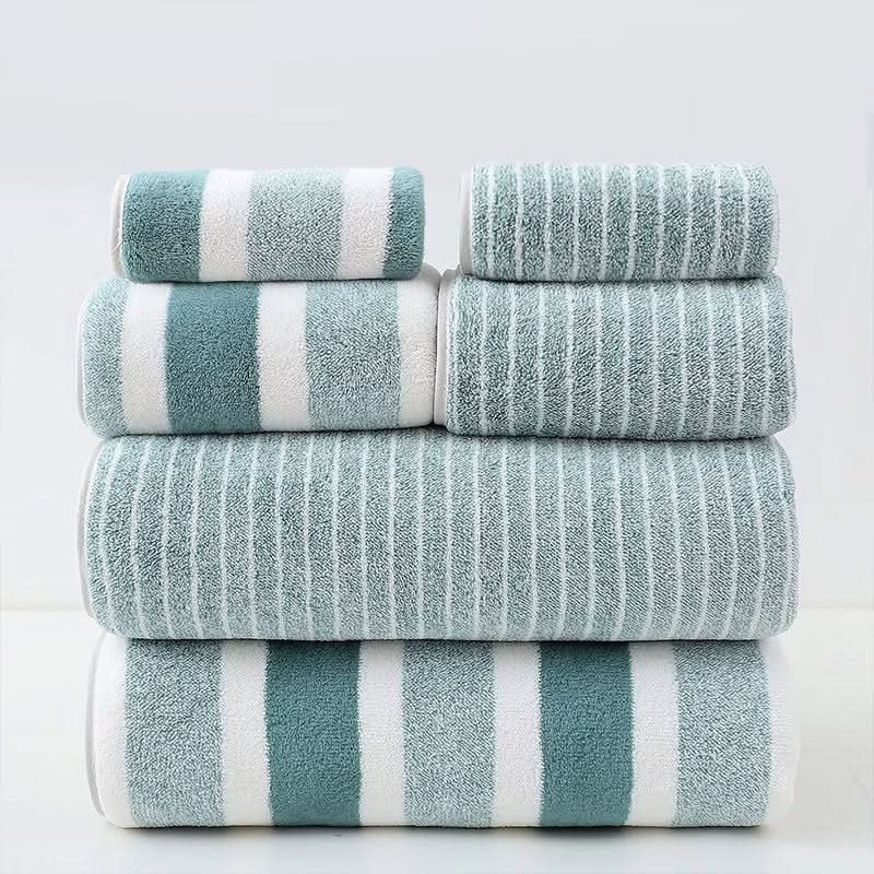 Lisslune | 8-Piece Coral Fleece Towel Set – Ultra-Soft & Quick-Drying