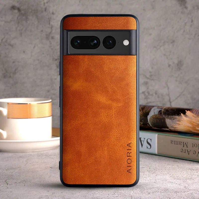 Lisslune | Luxurious Google Pixel 8/7/6 cases made of leather | Shockproof TPU protection