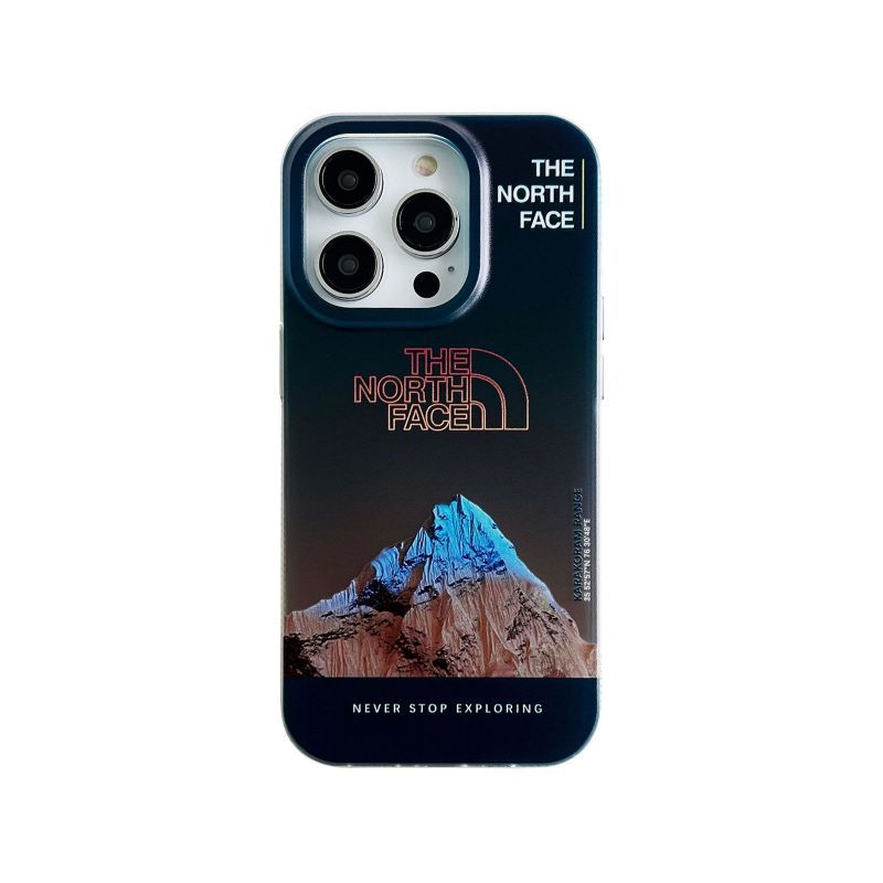 Lisslune | Galvanic Letters Snow Mountain Phone Case For iPhone