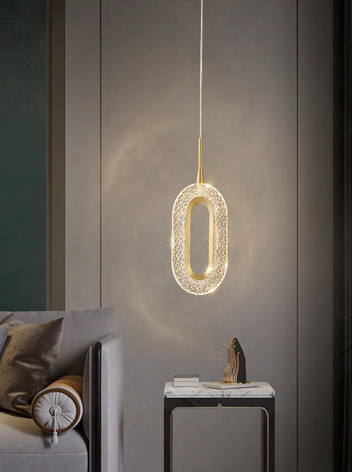 Rynx Luxury Diamond Ring Gold Pendant Light