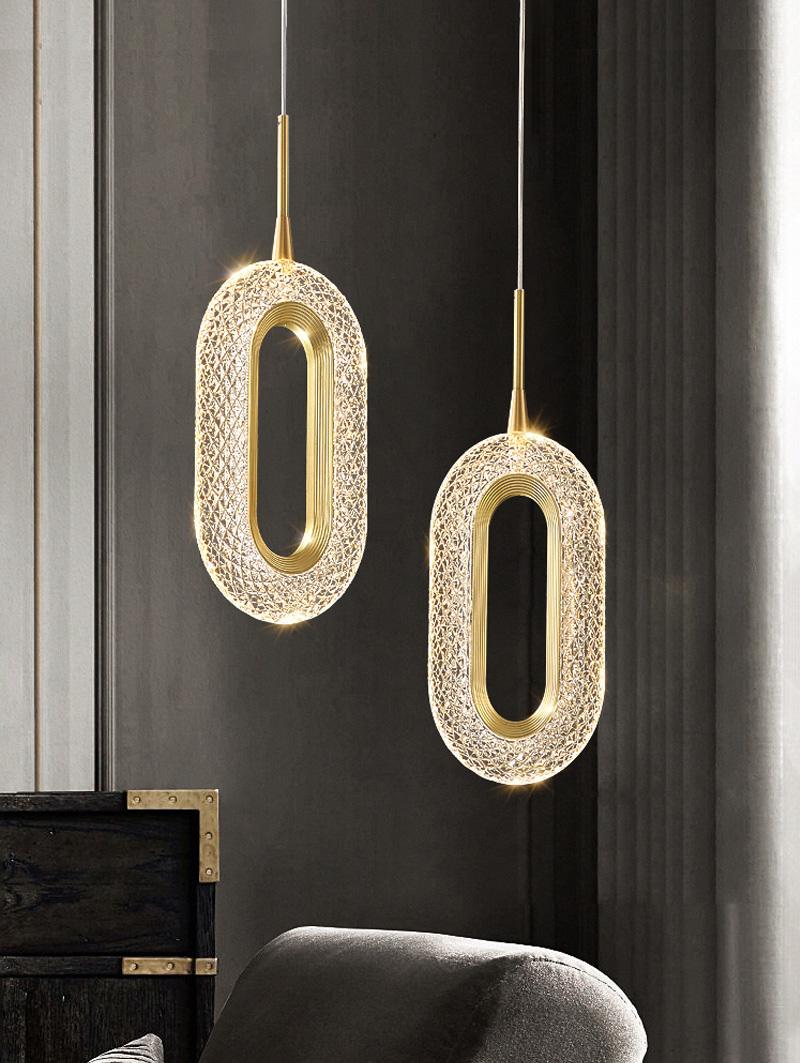 Rynx Luxury Diamond Ring Gold Pendant Light