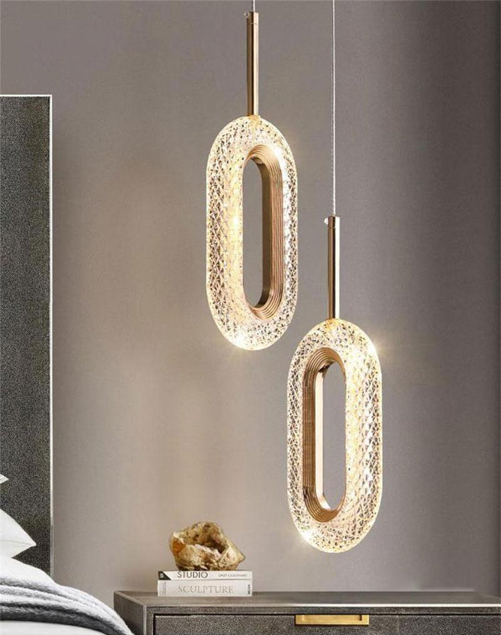 Rynx Luxury Diamond Ring Gold Pendant Light