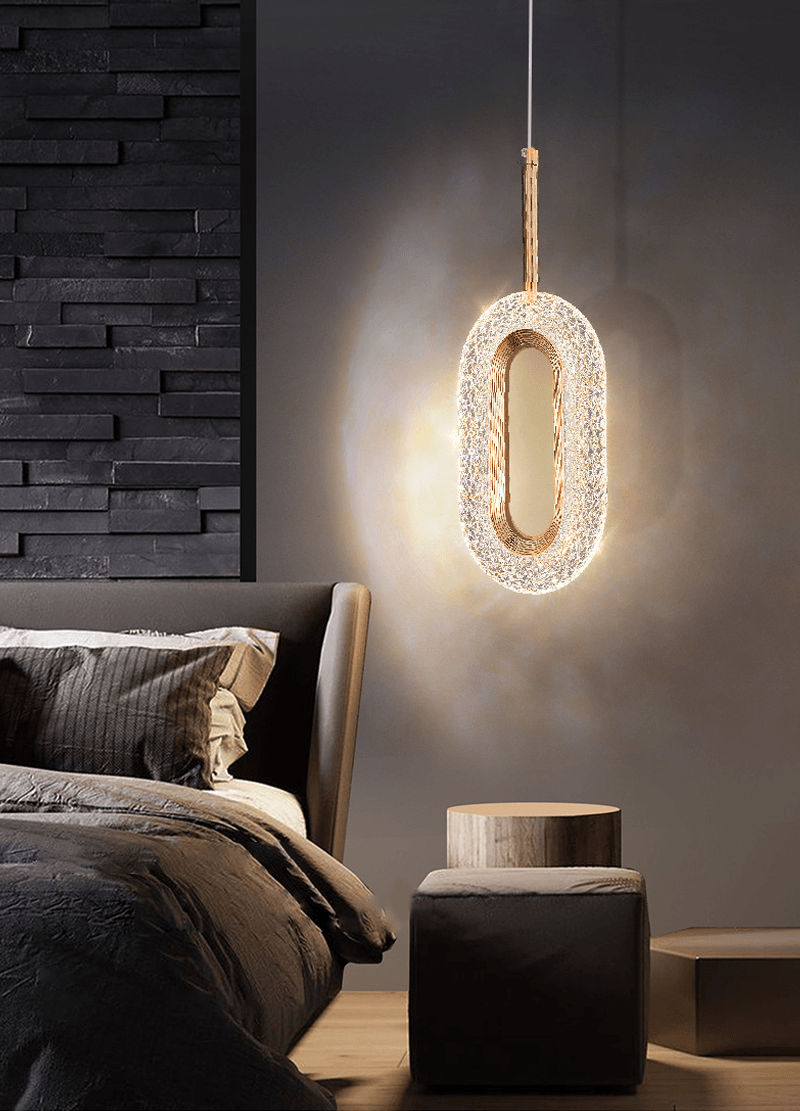 Rynx Luxury Diamond Ring Gold Pendant Light
