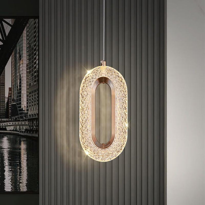 Rynx Luxury Diamond Ring Gold Pendant Light