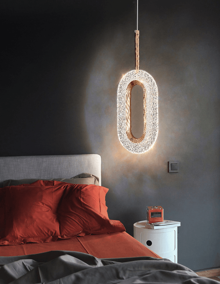 Rynx Luxury Diamond Ring Gold Pendant Light
