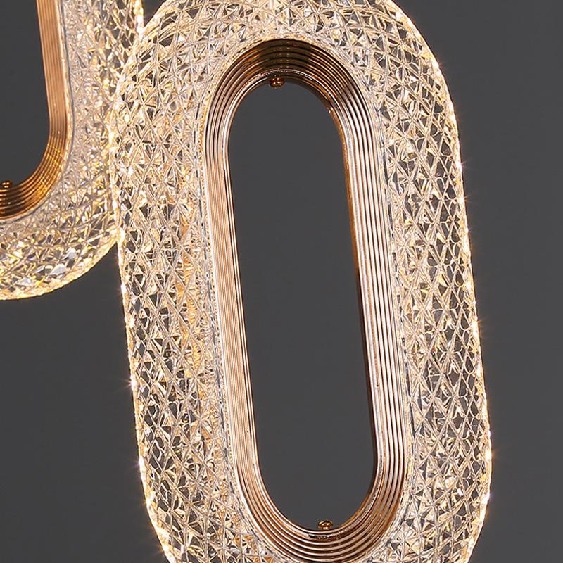 Rynx Luxury Diamond Ring Gold Pendant Light